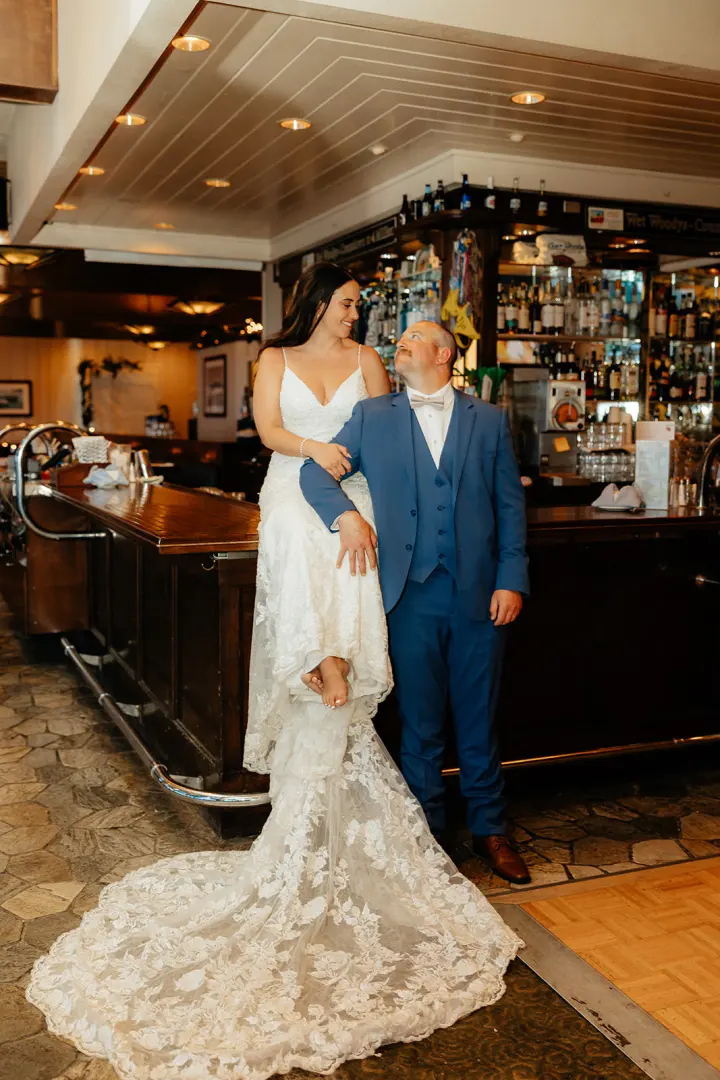 The bar during a wedding buyout