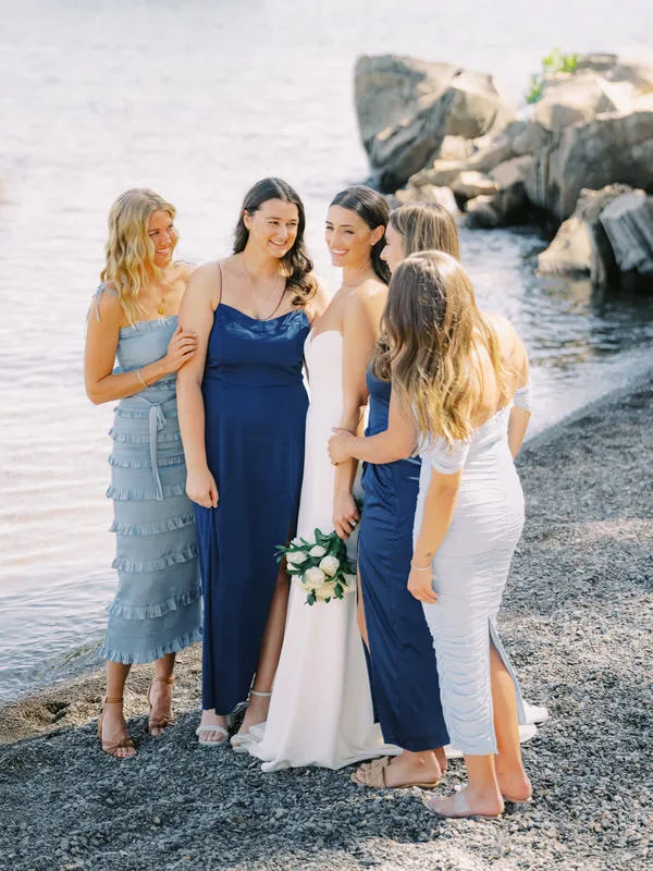 Getting ready before a beach ceremony