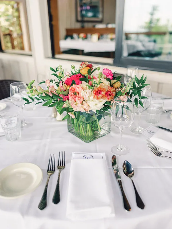 Table décor in the upstairs rooms